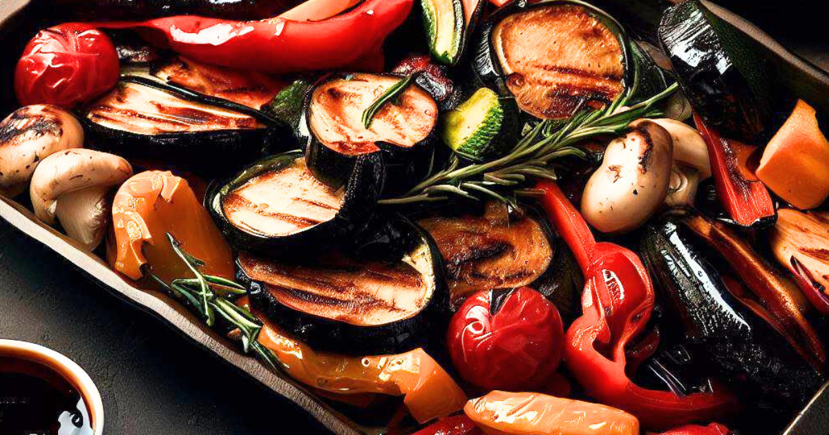 Grilled Vegetables with Balsamic Glaze